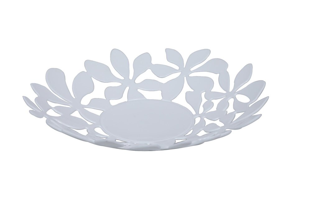 Plastic Fruit Basket - Durable Plastic, Round Shape, Brown Color | Easy To Clean, Indian-style, Seamless Design Without Handles