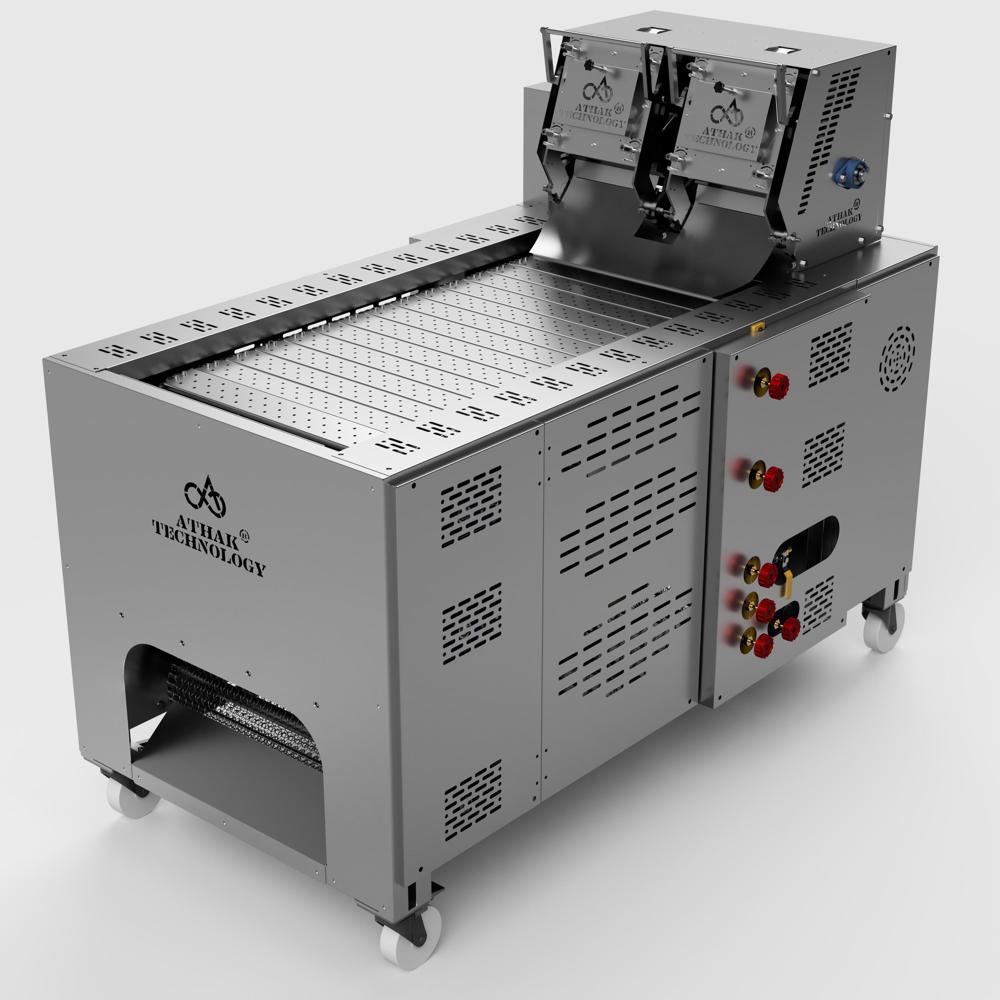 SEMI AUTOMATIC ROTI MAKING MACHINE - Stainless Steel, 4x5x5 Feet, 250 kg | Fully Automatic, 600 Chapatis/Hour, Low Noise, Multi Functional, PLC Control