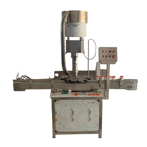 Automatic Screw Capping Machine - Mild Steel, 220 Volt, Semi-Automatic Design | Heavy Duty, Electric Drive, Frequency Speed Control, 1 Year Warranty