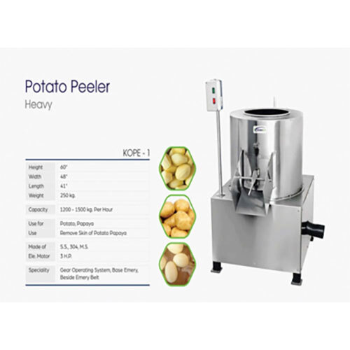 Potato Peeler Heavy - Automatic Grade: Semi-Automatic