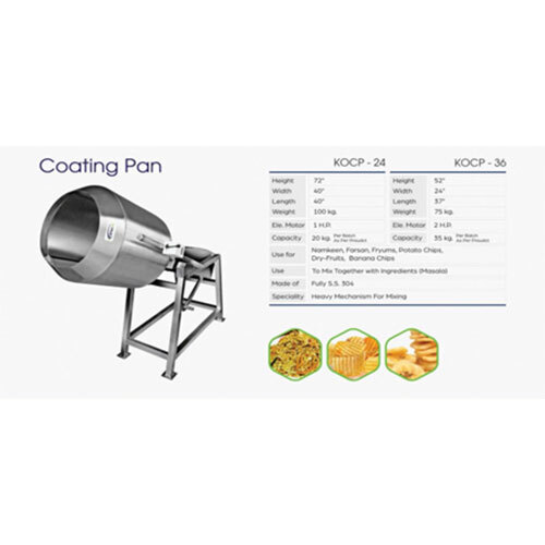 Coating Pan - Automation Grade: No