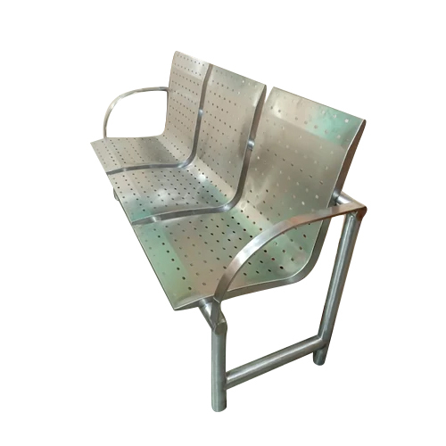 3 सीटर स्टेनलेस स्टील वेटिंग चेयर