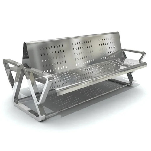 Double Sided Stainless Steel Bench - Application: Garden
