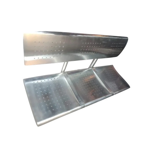 स्टेनलेस स्टील रेलवे बेंच