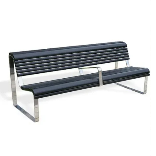 स्टेनलेस स्टील PVD तीन सीटों वाला बेंच
