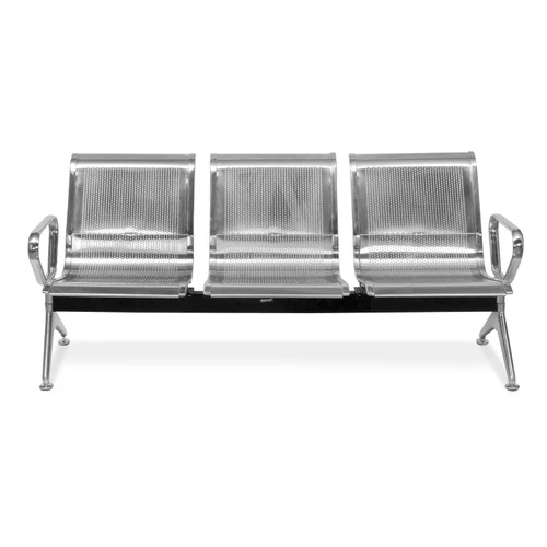 Mild Steel Three Seater Waiting Chair