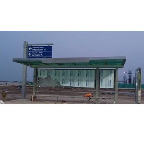 Steel Silver Dome Bus Stop Shelter