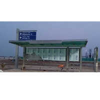 Steel Silver Dome Bus Stop Shelter