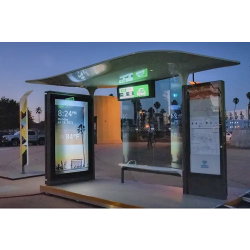 Bus Stop Shelter Roof With Solar Panel