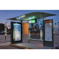 Bus Stop Shelter Roof With Solar Panel