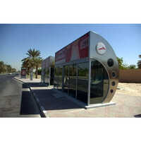 Ss And Glass Bus Stop Shelter