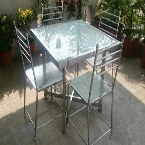 4 Seater SS Canteen Table
