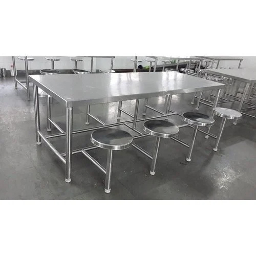 Designer Stainless Steel Canteen Table
