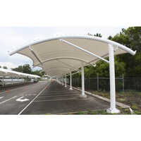 Paint Coated Car Parking Tensile Structure