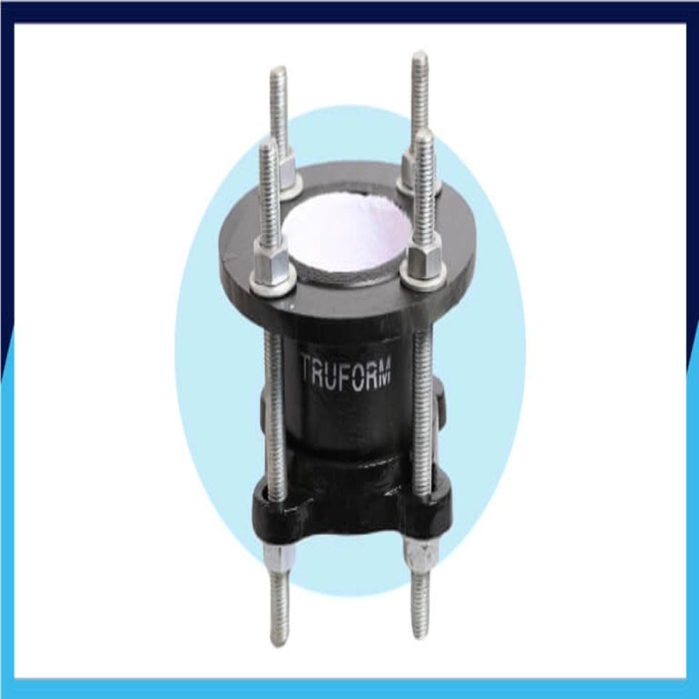 Ductile Iron Mechanical Joint Adapter - 3 Inch Round, Black Annealed Finish | Versatile Pipe Connection With Leak-proof Seal, Corrosion Resistance, Easy Installation