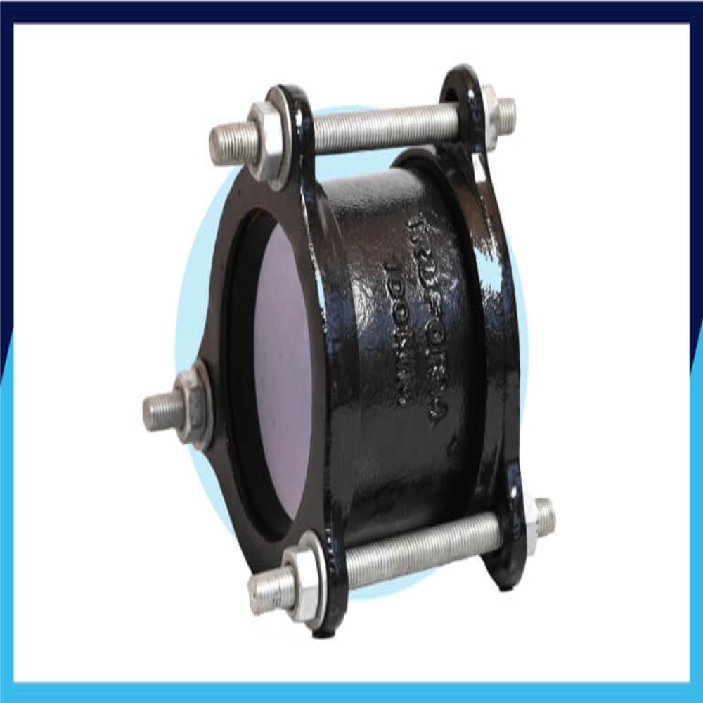 Ductile Iron Mechanical Joint Adapter - 3 Inch Round, Black Annealed Finish | Versatile Pipe Connection With Leak-proof Seal, Corrosion Resistance, Easy Installation