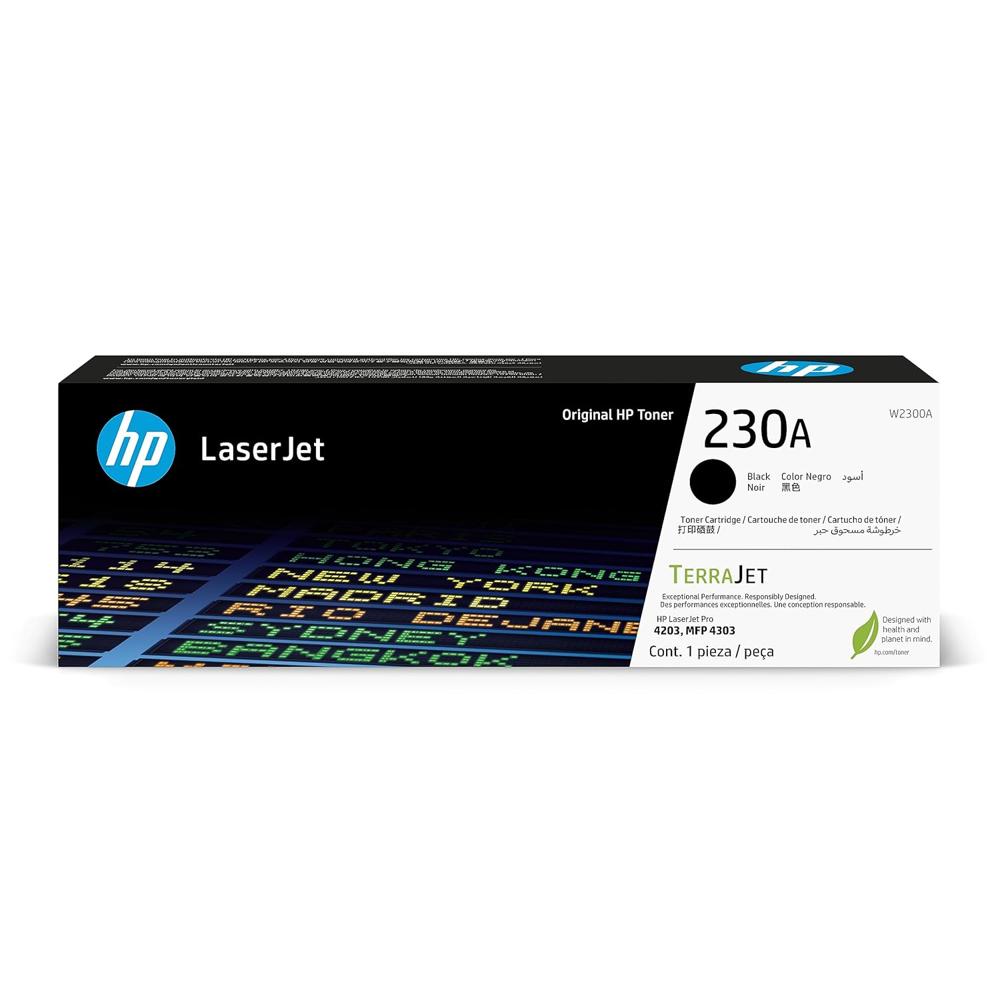 HP 230A Black LaserJet Toner Cartridge W2300A