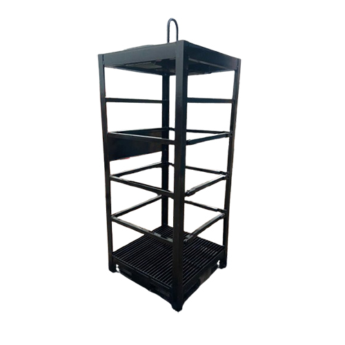 Mild Steel Gas Cylinder Pallets - Color: Industrial Grey / Blue (customizable)