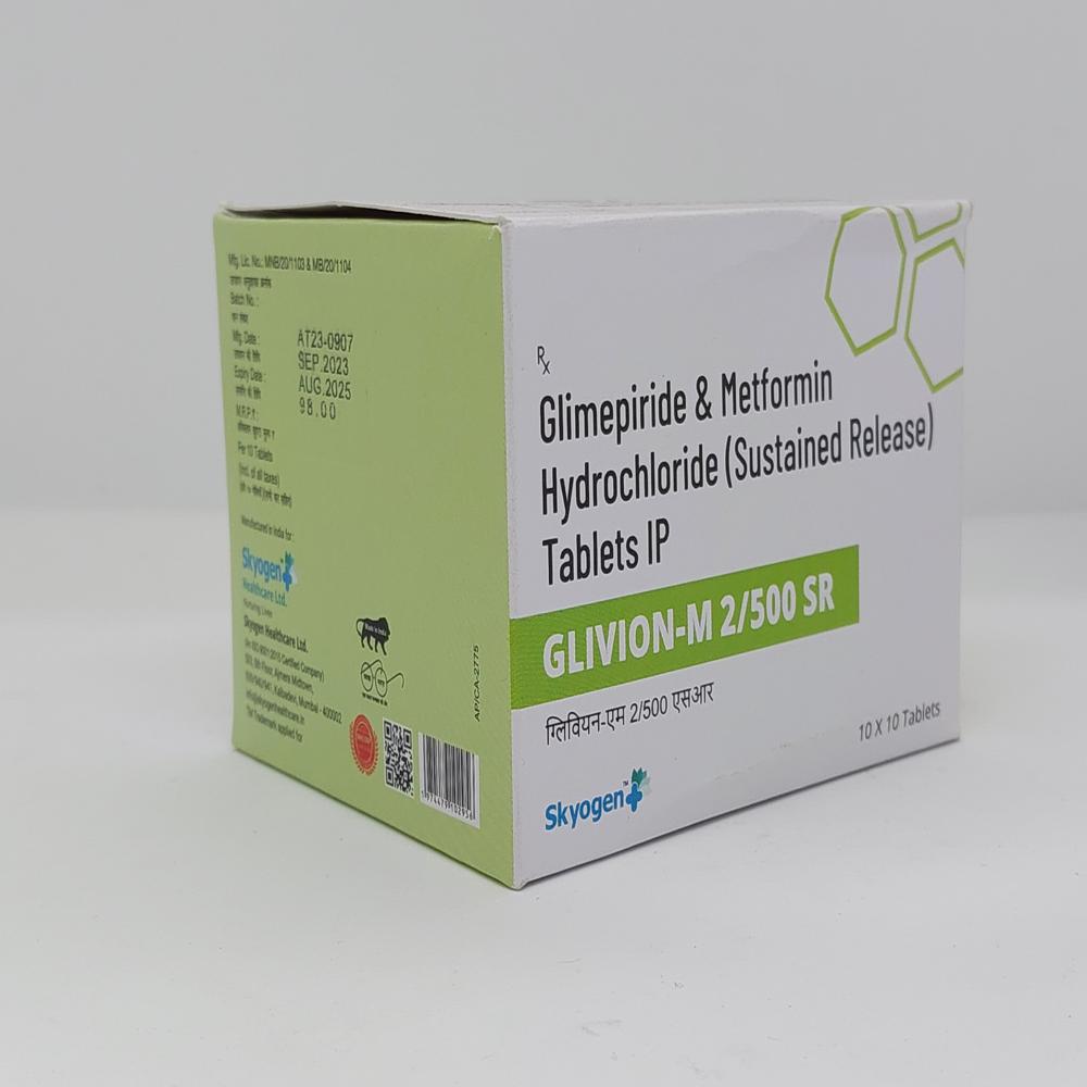 GLIMEPIRIDE 2MG METFORMIN HYDROCHLORIDE 500MG SR TAB