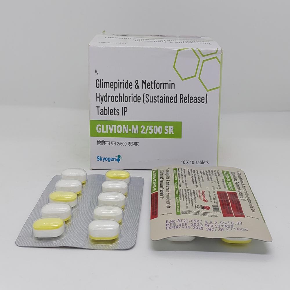 GLIMEPIRIDE 2MG METFORMIN HYDROCHLORIDE 500MG SR TAB
