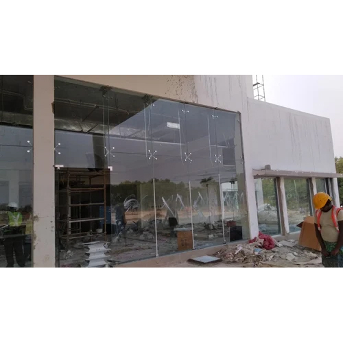 Office Glass Partition Work - Color: Transparent