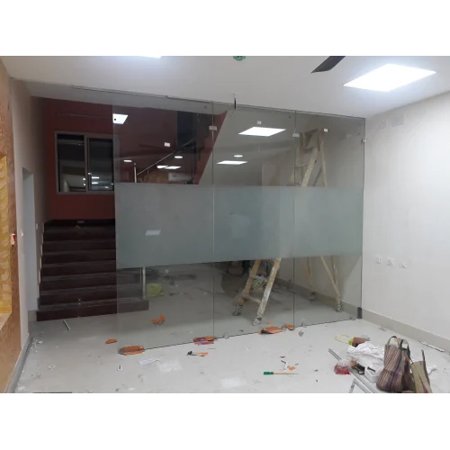 Glass Door Work Service - Tempered Glass 10mm-12mm, Aluminum Frame, Frosted Finish | Privacy, Soundproof, Stylish, Easy Install