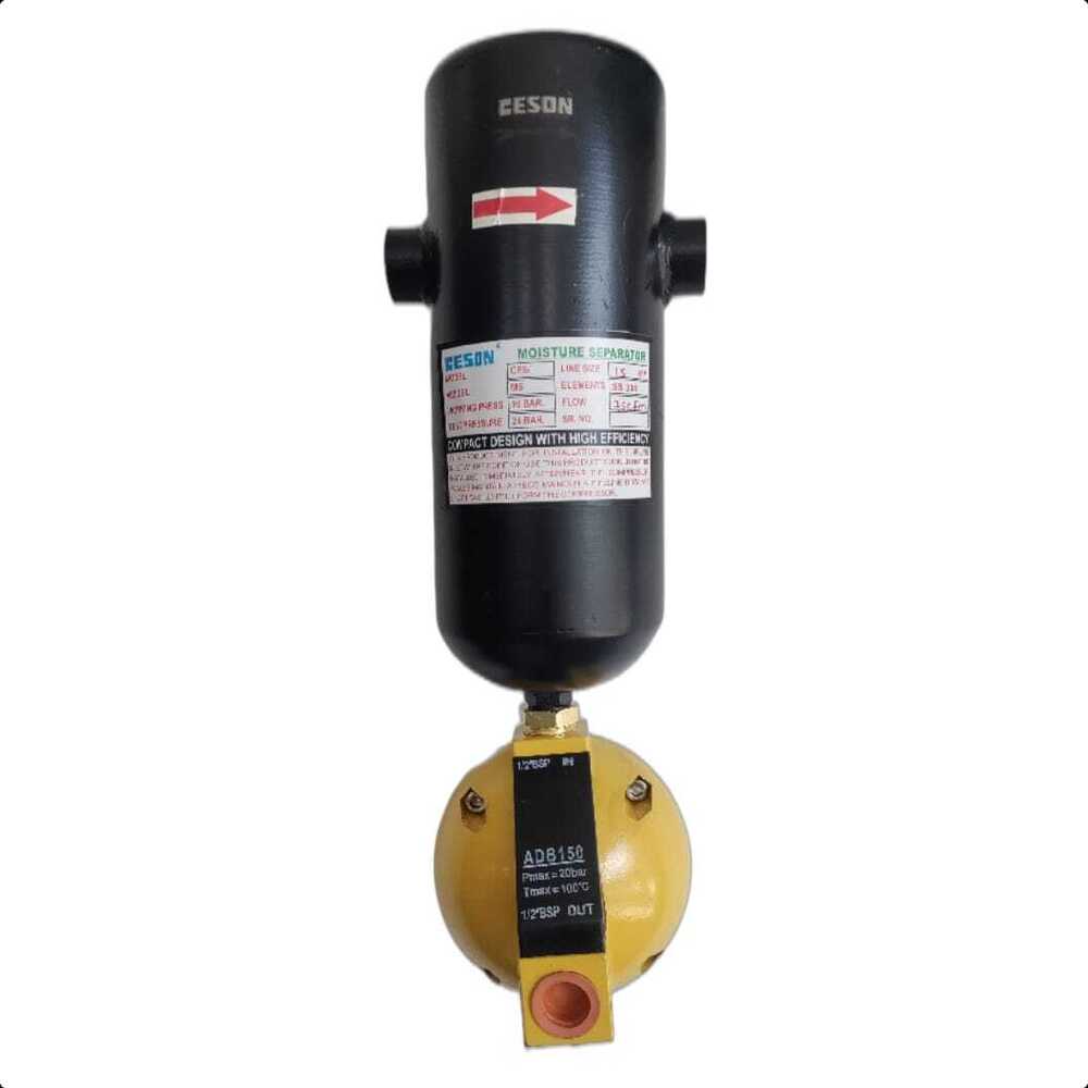 Compressor Moisture Separator - Color: Black