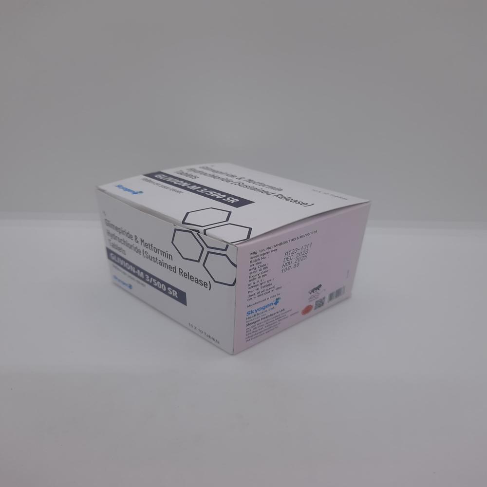 GLIMEPIRIDE 3MG METFORMIN HYDROCHLORIDE 500MG SR TAB