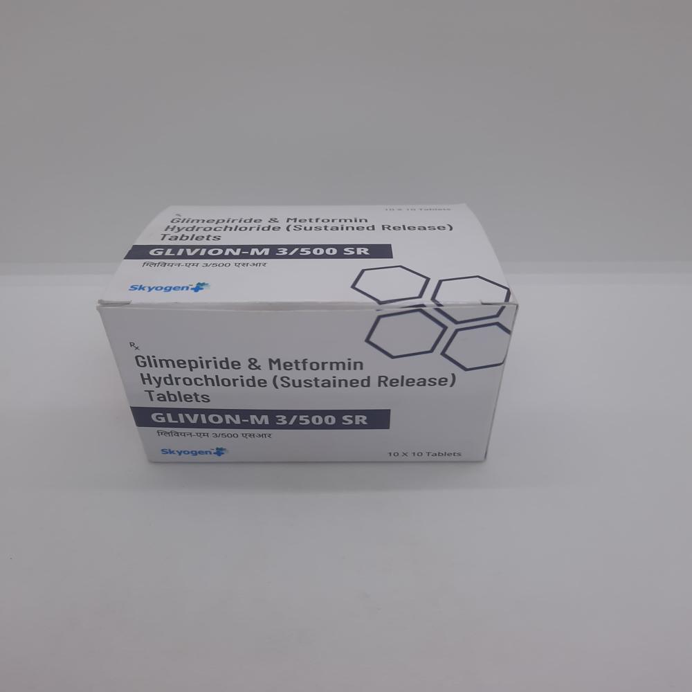 GLIMEPIRIDE 3MG METFORMIN HYDROCHLORIDE 500MG SR TAB