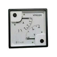 96mm Analog Double Ammeter Voltmeter - Accuracy: 100  %