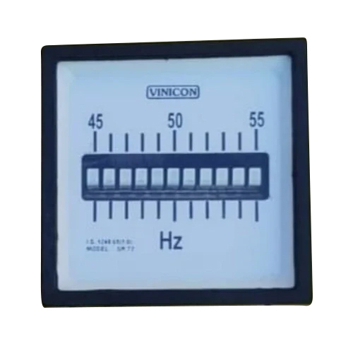 72Mm Analog Frequency 55 Hz Meter - Accuracy: 100 %