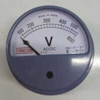 4 Inch Round Projection Voltmeter - Accuracy: 100  %