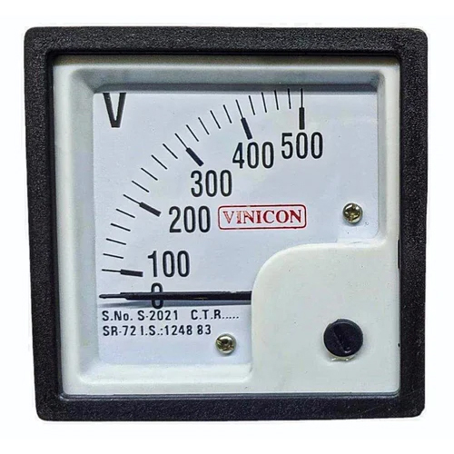 500V Analog Voltmeter - Accuracy: 100 %