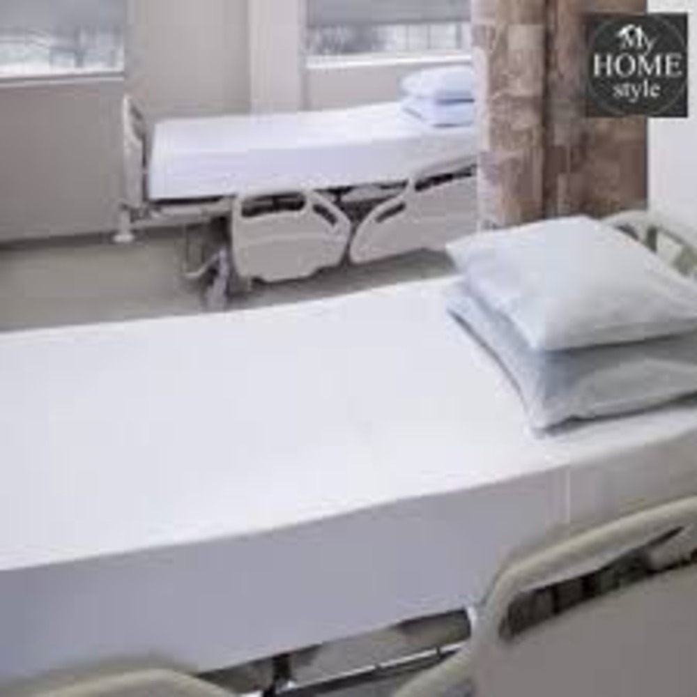 HOSPITAL WHITE PLAIN BEDSHEET 100*108CM