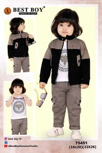 kids cargo pant with jacket & TSHIRT