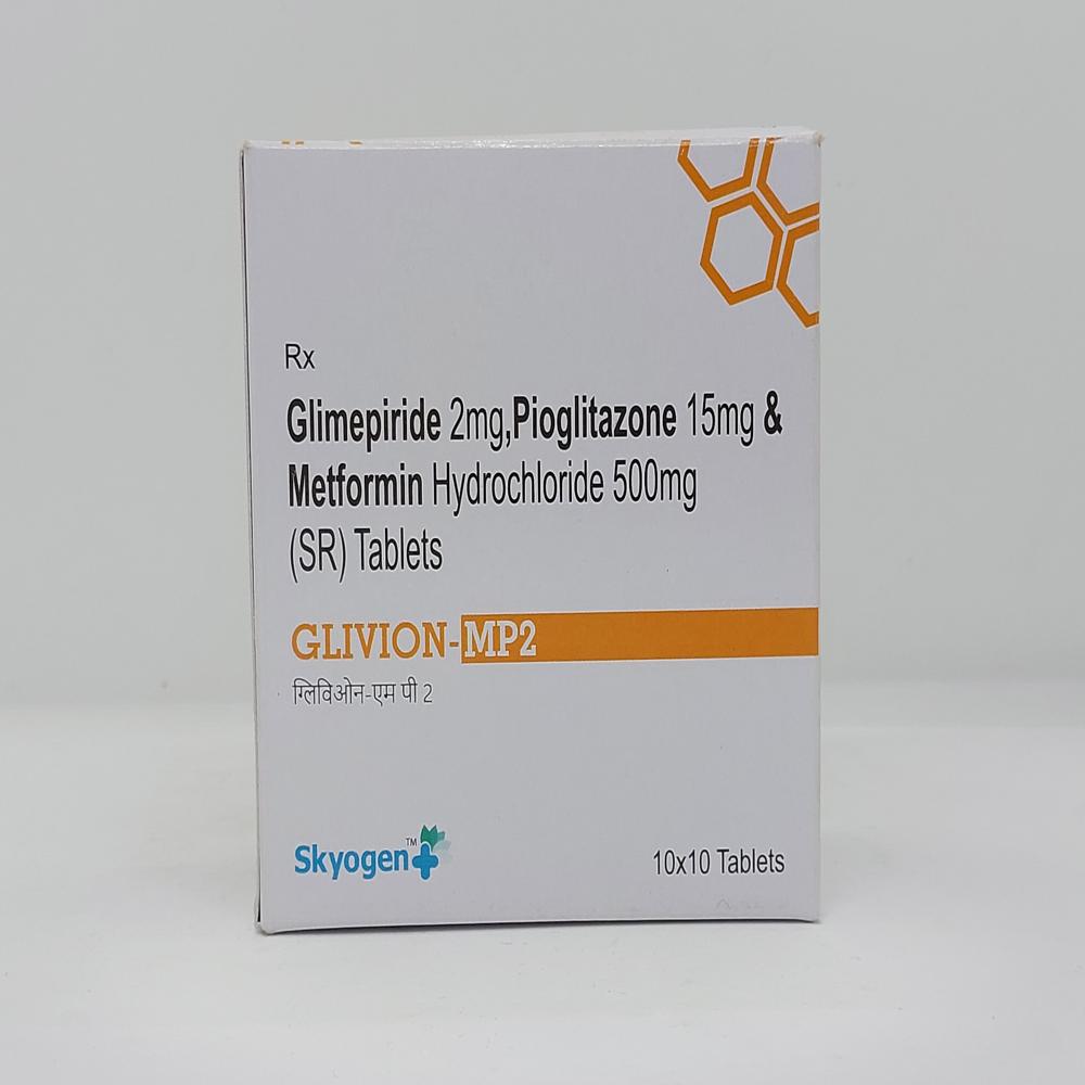 GLIMEPIRIDE 2 MG, PIOGLITAZONE 15 MG, METFORMIN HYDROCHLORIDE 500 MG SR TAB