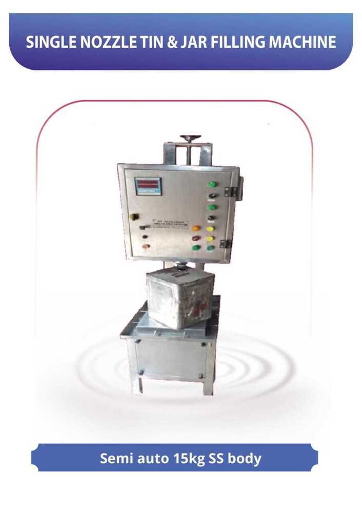 Single Nozzle Tin & Jar Filling Machine - Application: Food