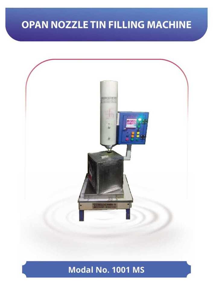 Single Nozzle Tin & Jar Filling Machine - Application: Food
