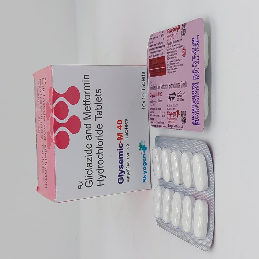 GLICLAZIDE 40MG,METFORMIN HYDROCHLORIDE 500 MG TAB