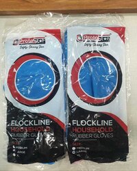 Protostar Household Flocklined Rubber Hand Gloves