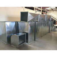 Gi Square Ducting - Sheet Metal, Standard Size, Silver Color | 220v Voltage, 50hz Frequency, Suitable For Industrial, Restaurant, Factory, And Office Applications