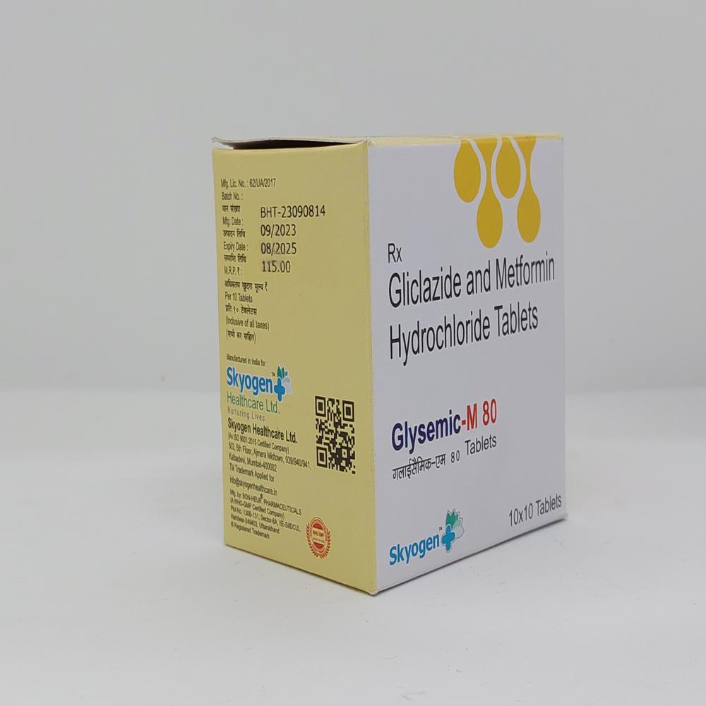 GLICLAZIDE 80MG,METFORMIN HYDROCHLORIDE 500 MG TAB
