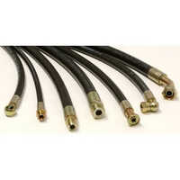 Hydraulic Rubber Hose Assembly And Crimp Only - Color: Black