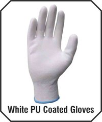 White Pu Coated Gloves - Feature: Washable