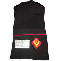 Army Woolen Cap - Color: Black