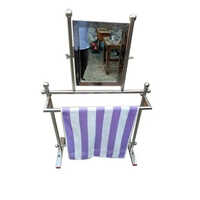 Stainless Steel Towel Stand - Color: Silver