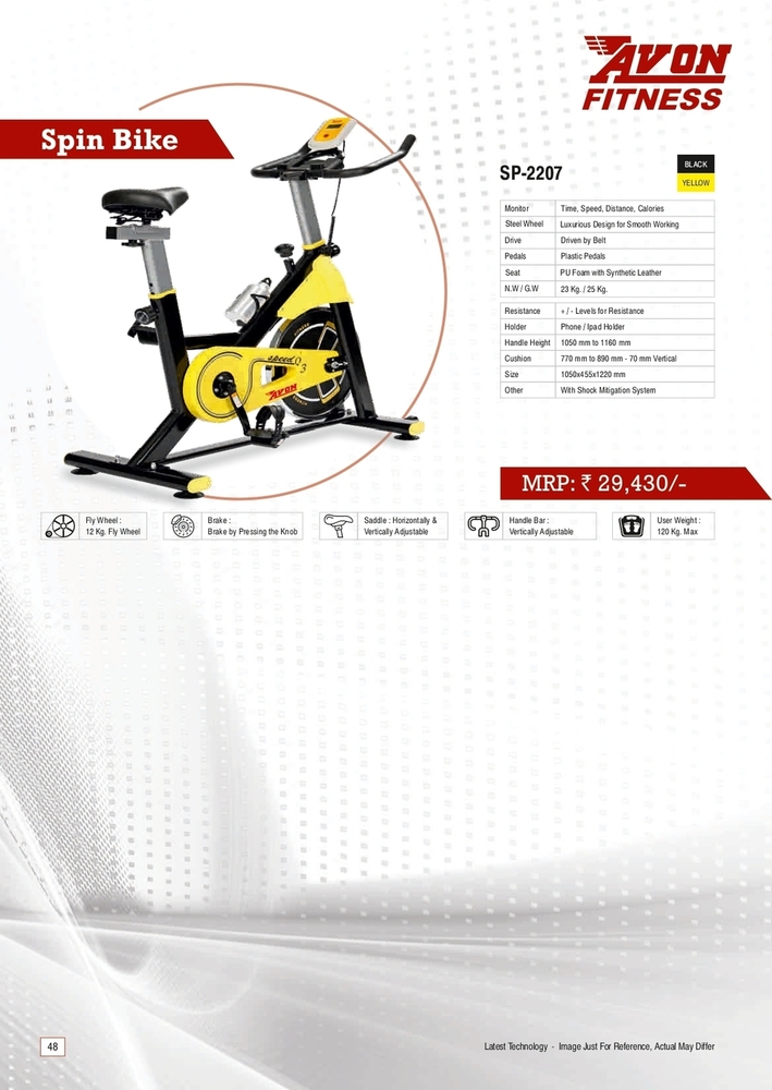 Spin Bike - Application: Tone Up Muscle
