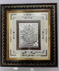 Radha krishna silver coating frame
