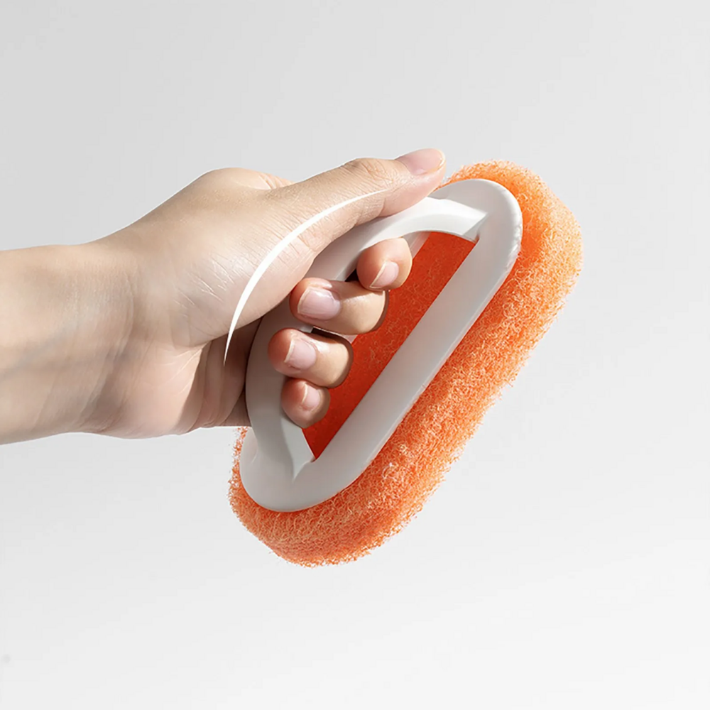 Tile Cleaning Sponge - Durable Plastic Material, Rectangular Shape, Multi-color Shade | Efficient Floor Cleaning Tool For Spotless Results
