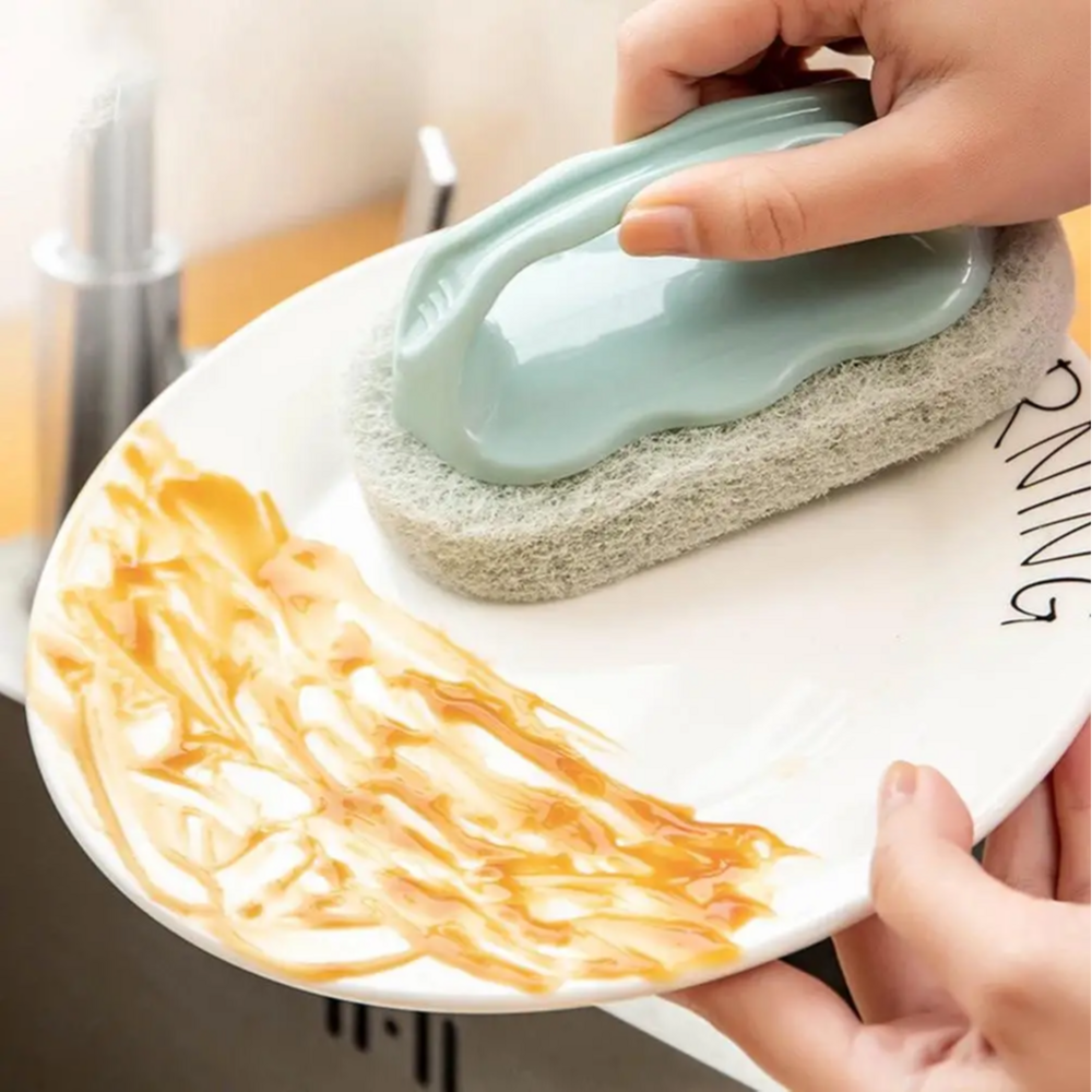 Tile Cleaning Sponge - Durable Plastic Material, Rectangular Shape, Multi-color Shade | Efficient Floor Cleaning Tool For Spotless Results
